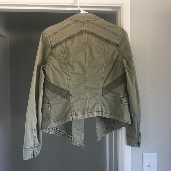 New Anthropologie Marrakech Green Utility Jacket - Picture 8 of 8
